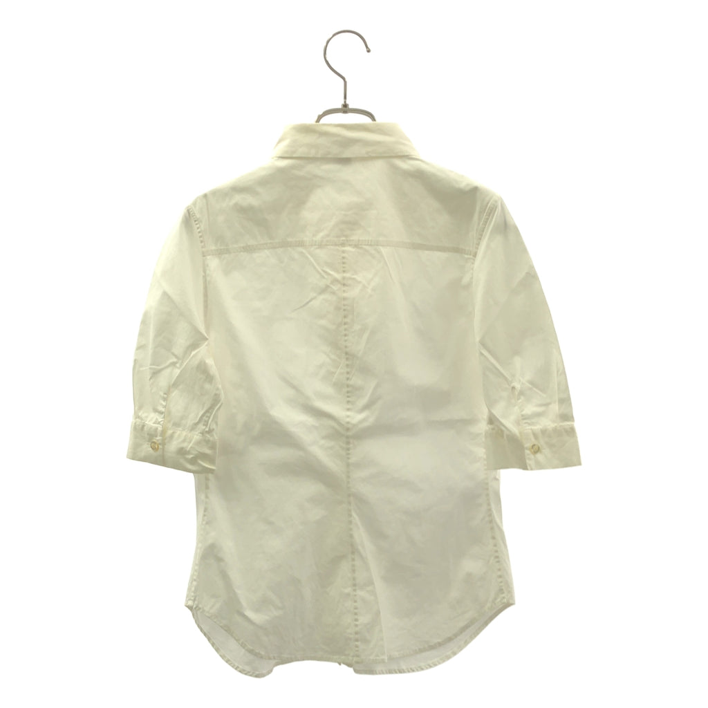 Louis Vuitton / ルイヴィトン | コットン フロントギャザー 半袖ブラウス | 38 | レディース