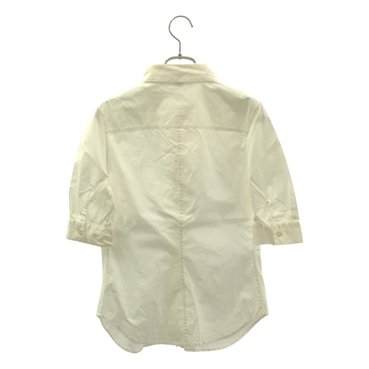 Louis Vuitton / ルイヴィトン | コットン フロントギャザー 半袖ブラウス | 38 | レディース