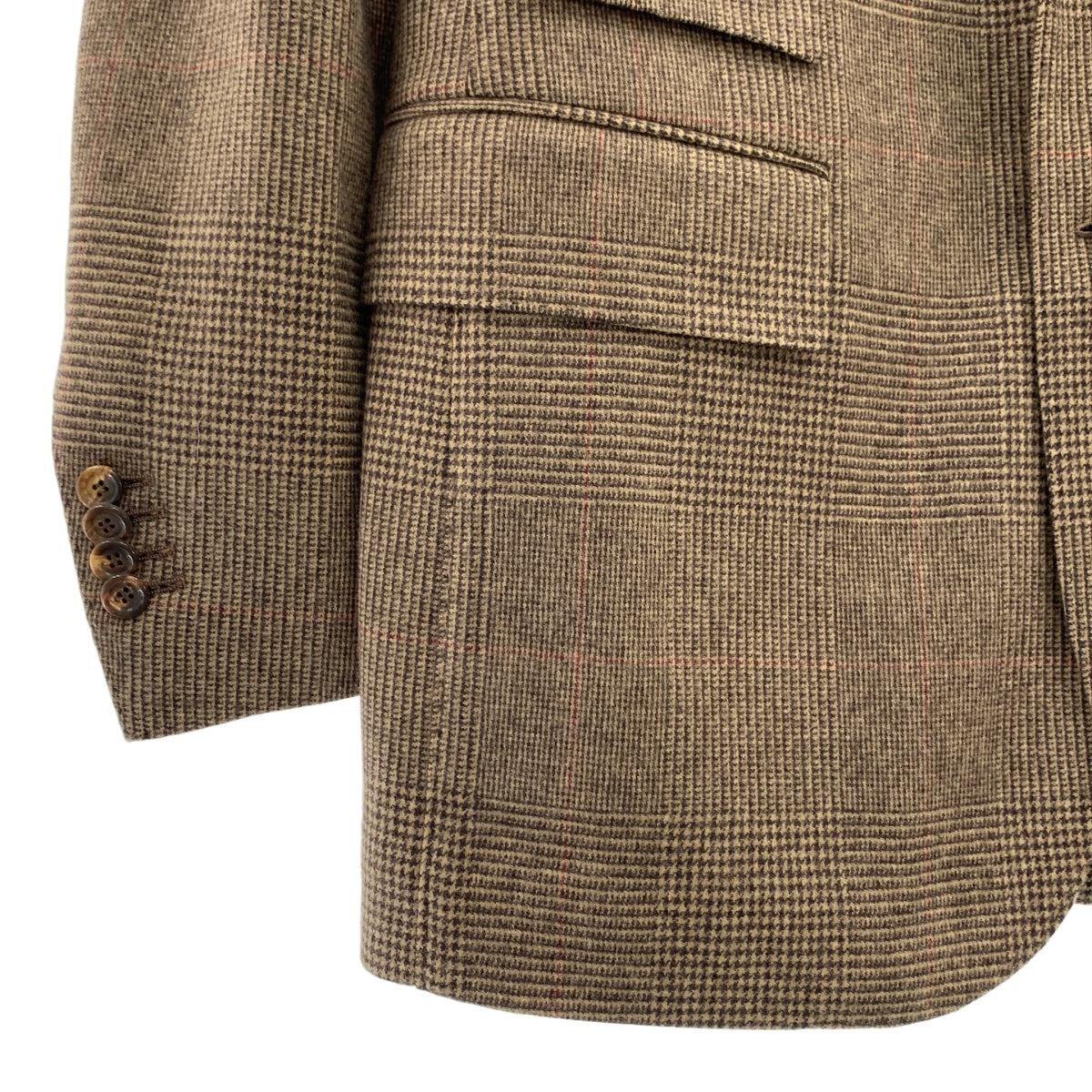 Stile Latino / スティレラティーノ | AULE032 ウール グレンチェック 3B テーラードジャケット | 46 | メンズ