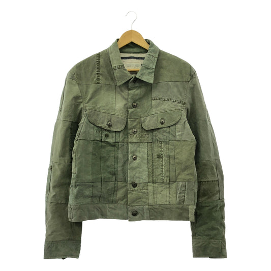 GREG LAUREN | ARMY SCRAPWORK TRUCKER | Reconstructed Military Trucker Jacket | Blanket Lining | 2 | Men's