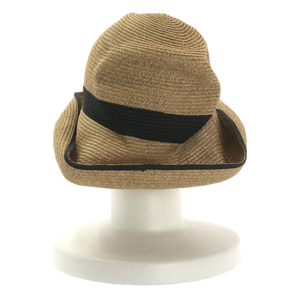 mature ha. / マチュアーハ | BOXED HAT 11cm brim switch color line wide ペーパー ハット |
