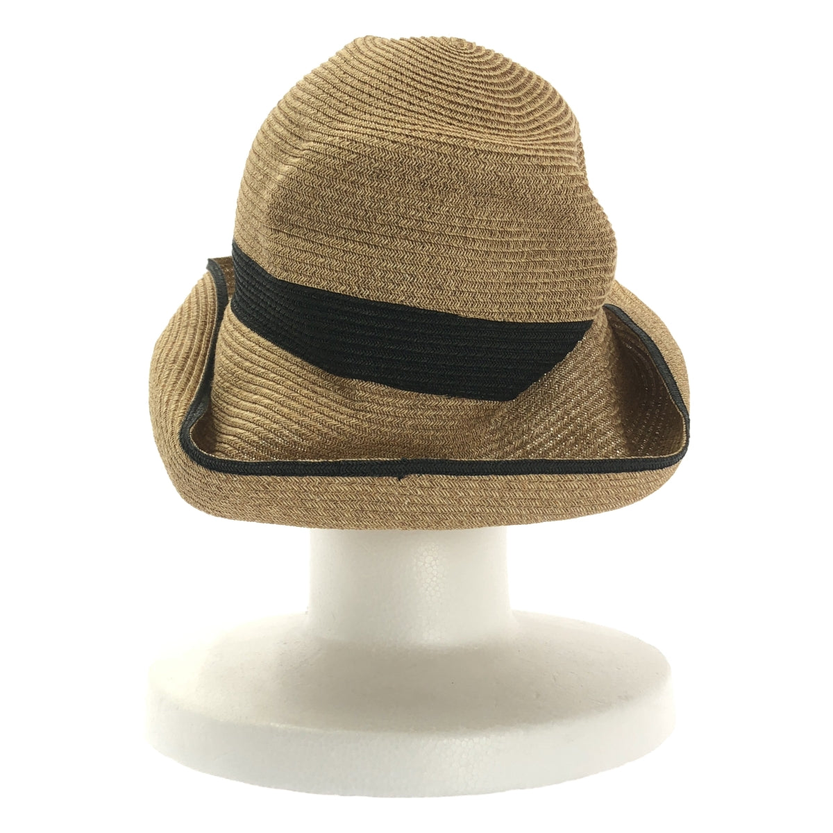 mature ha. / マチュアーハ | BOXED HAT 11cm brim switch color line wide ペーパー ハット |