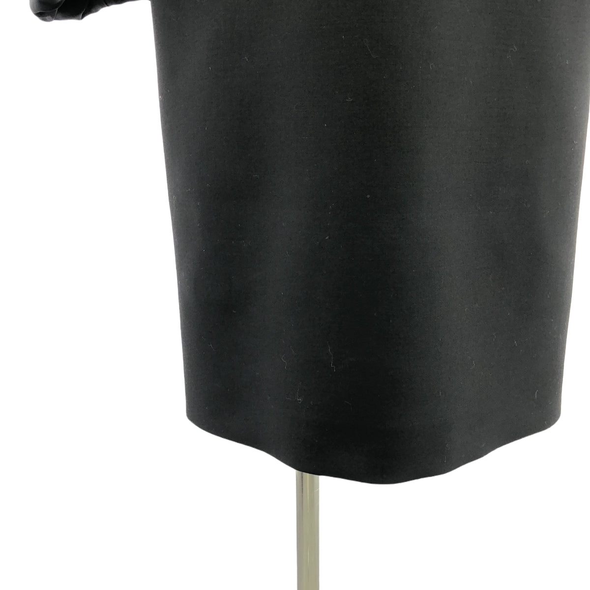 【신품】 miu miu / 뮤 뮤 | grain de poudre mini dress 실크 혼합 리본 미니 원피스 | 38 | 블랙 | 여성