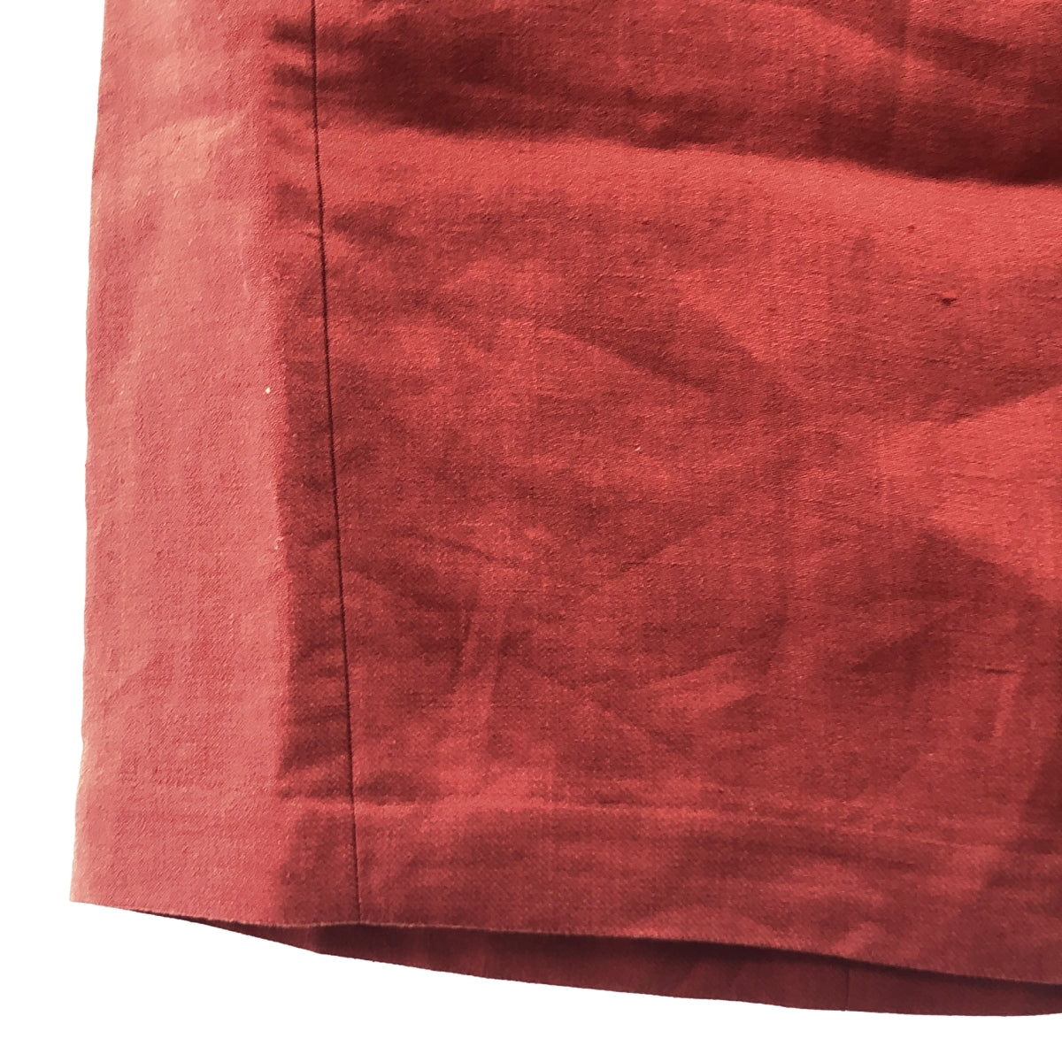 AURALEE / オーラリー | LINEN GABARDINE SLIT SKIRT リネン スリット スカート | 1 | レッド | レディース