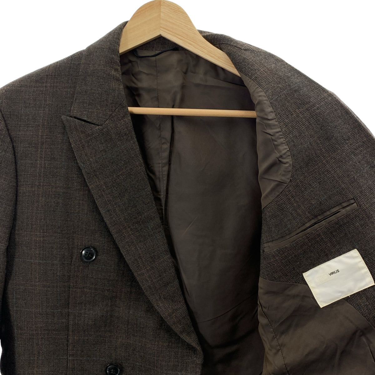 TOGA VIRILIS | 格紋羊毛修身外套 | 尺寸 44 | 男款