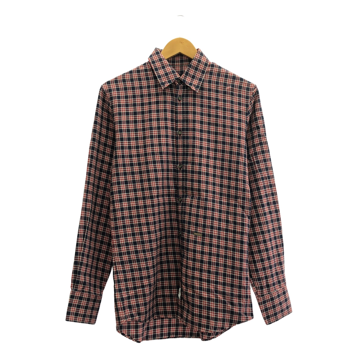 DSQUARED2 / ディースクエアード | チェック ボタンダウンシャツ | 46 | レッド/ネイビー/ホワイト | メンズ
