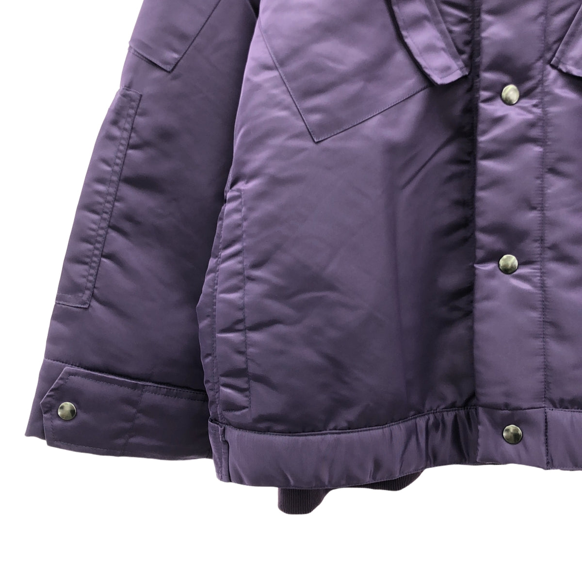 【美品】  INVERT / インバート | NYLON/CTN SEPARATE BLOUSON FOODY 3WAY Thinsulate セパレート フーデッド ブルゾン | 1 | パープル | メンズ