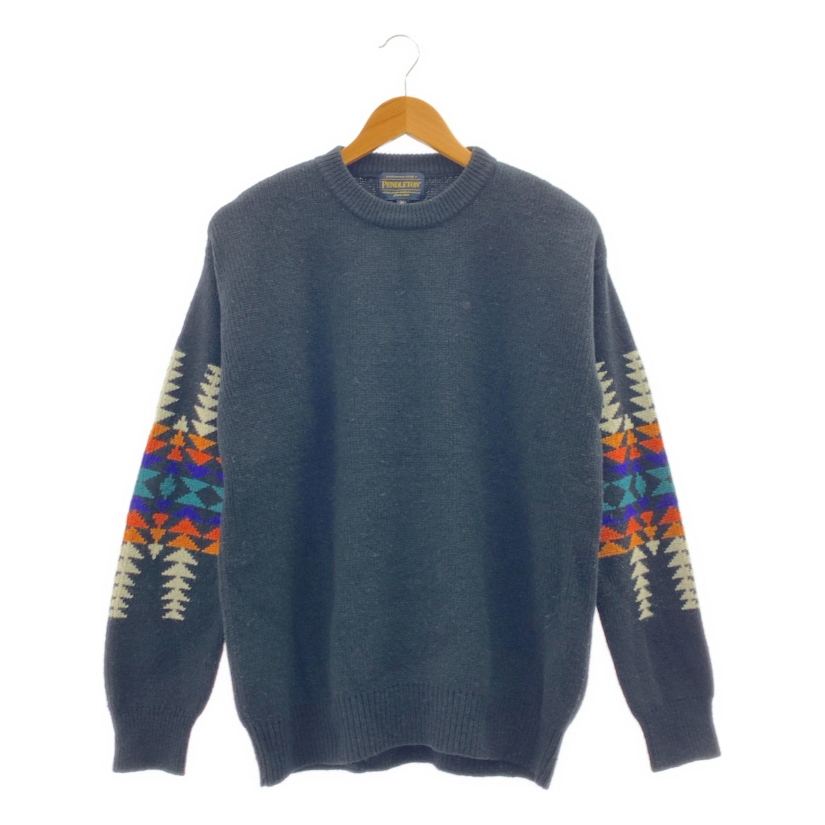 PENDLETON / 펜들턴 | SHETLAND CREW KNIT 울 크루넥 니트 | M | 남성