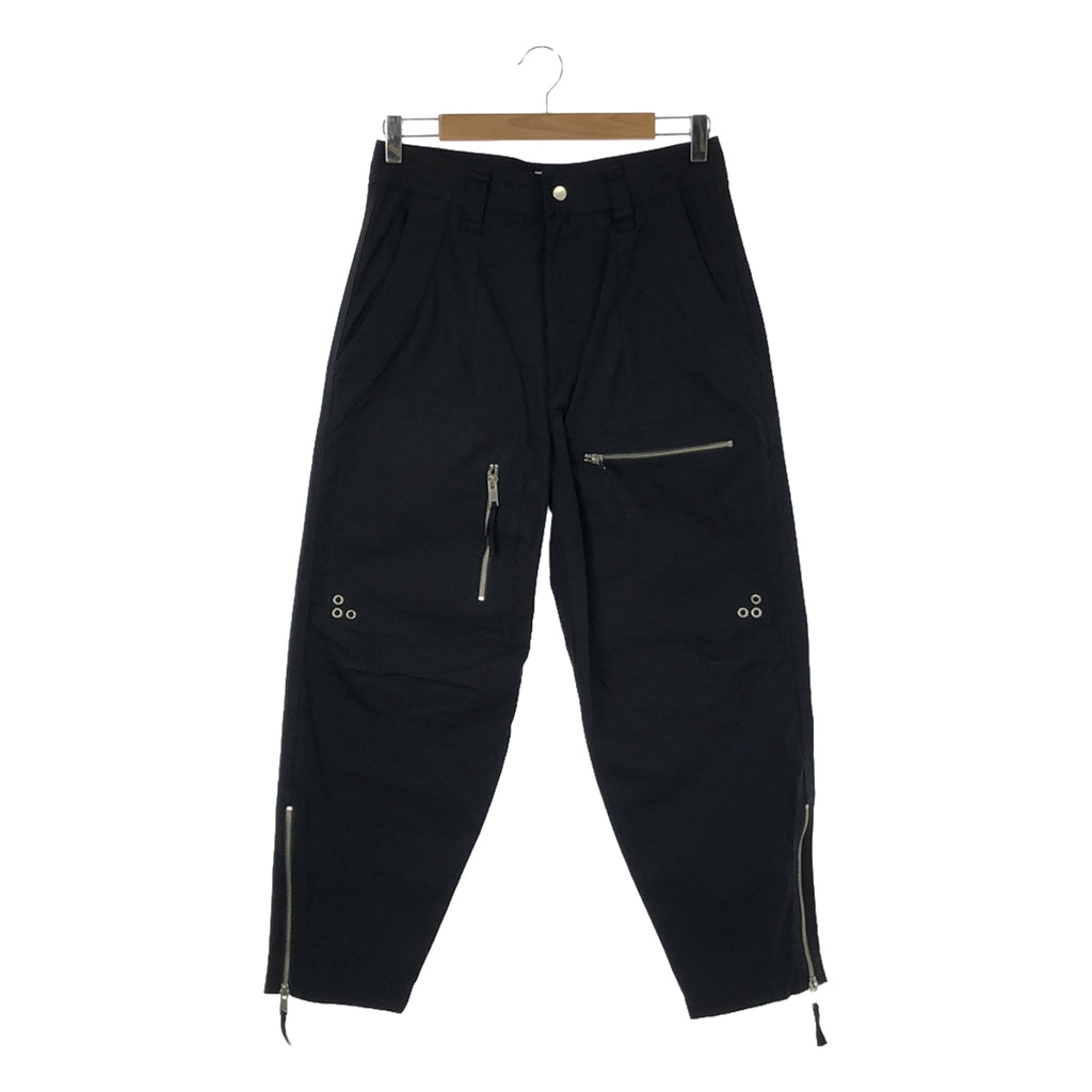 【美品】  ISABEL MARANT ETOILE / イザベルマランエトワール | コットンジップカーゴパンツ | 34 | FADED BLACK | レディース