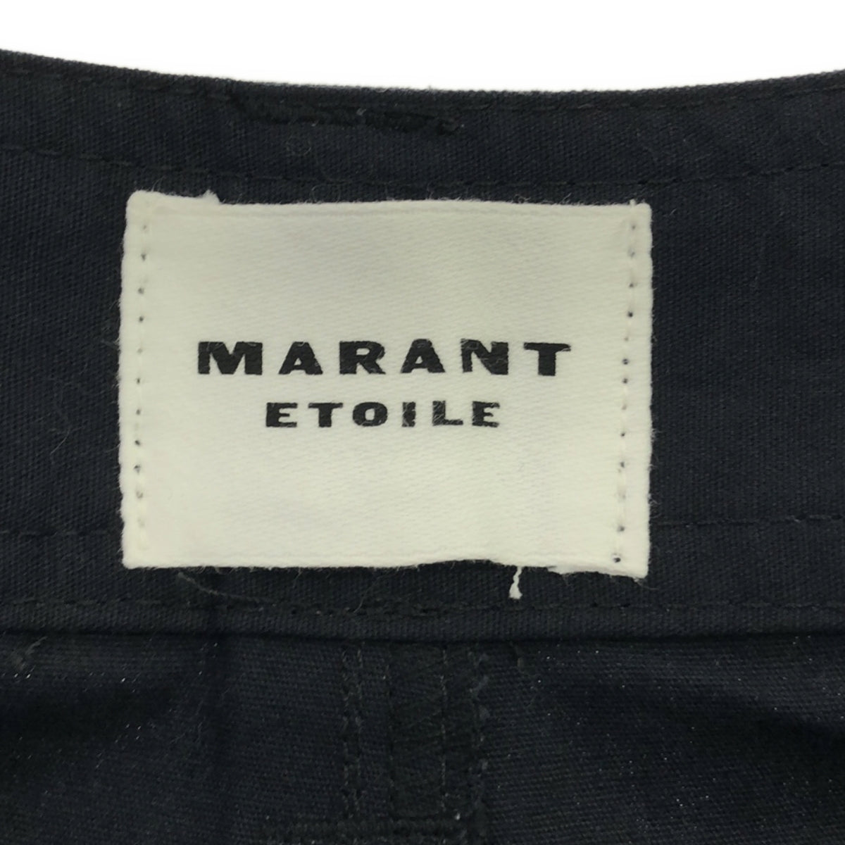 [品相良好] ISABEL MARANT ETOILE / Isabel Marant Etoile |棉質拉鍊工裝褲 |尺寸 34 |褪色的黑色|女性的