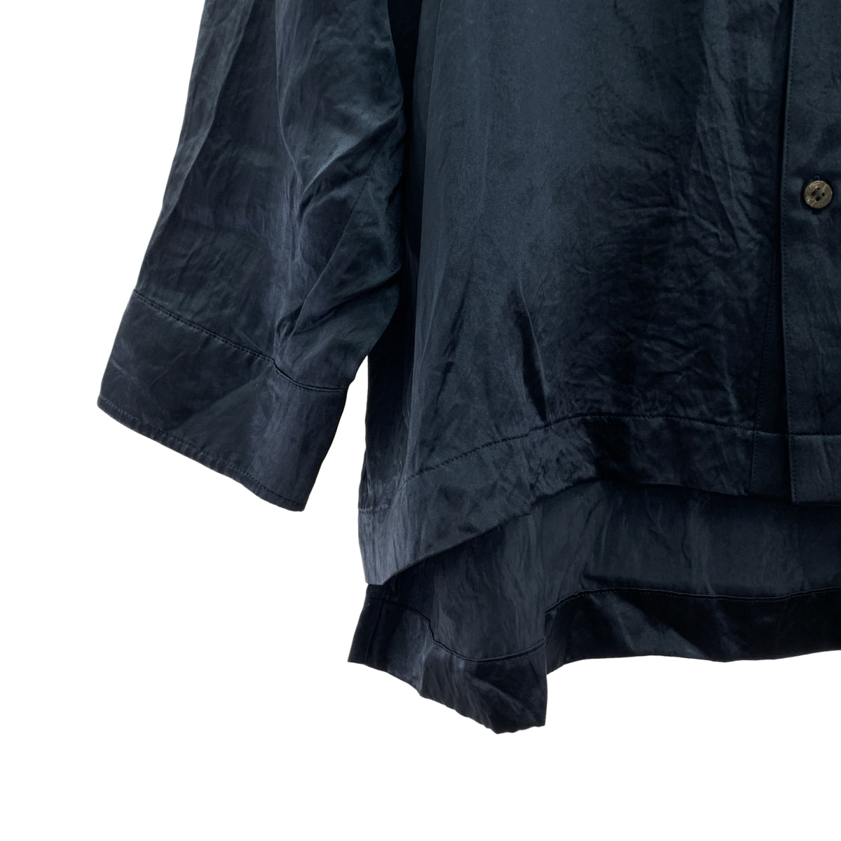 TANAKA / タナカ | WORK SHIRT サテン オープンカラー ワークシャツ | M | メンズ