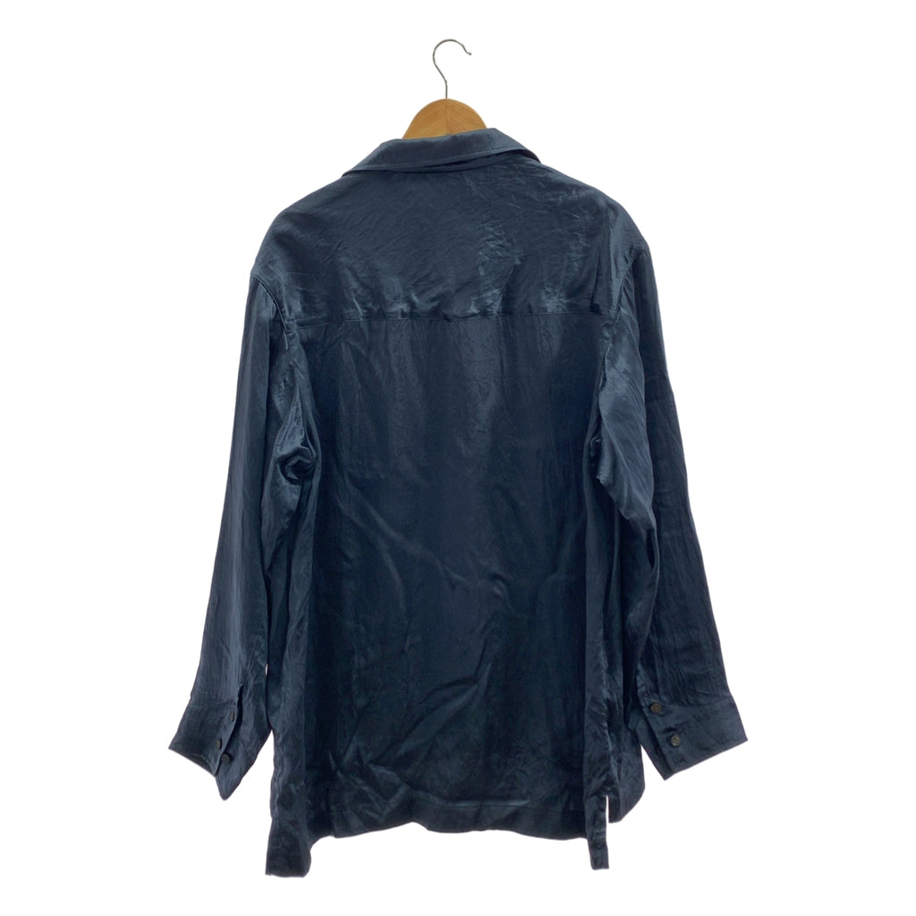 TANAKA / タナカ | WORK SHIRT サテン オープンカラー ワークシャツ | M | メンズ