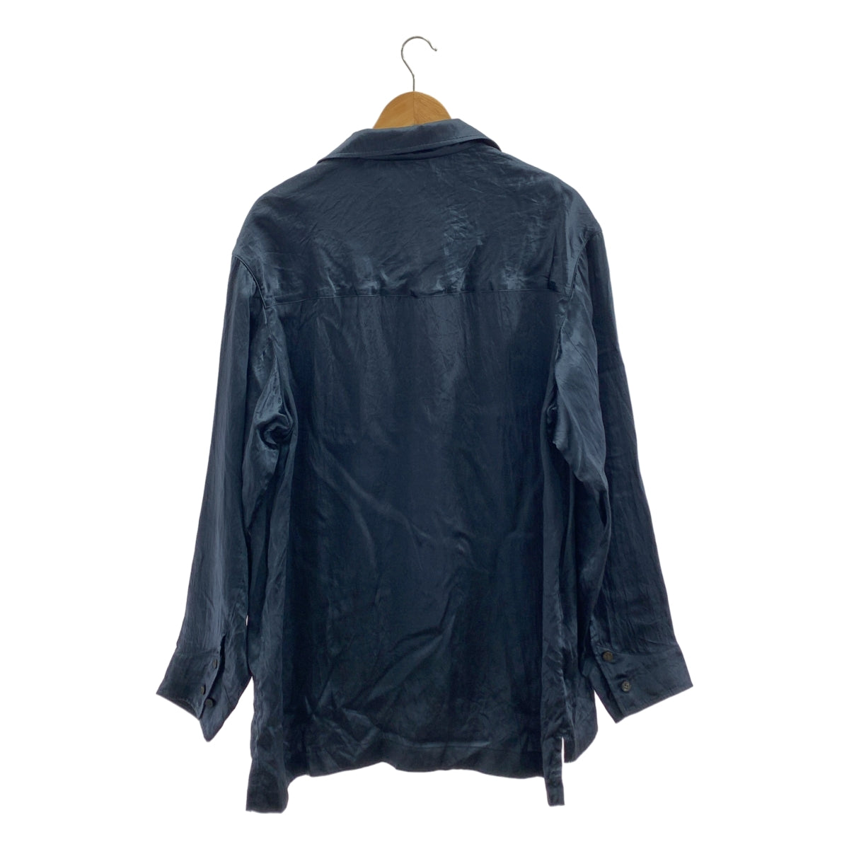 TANAKA / タナカ | WORK SHIRT サテン オープンカラー ワークシャツ | M | メンズ