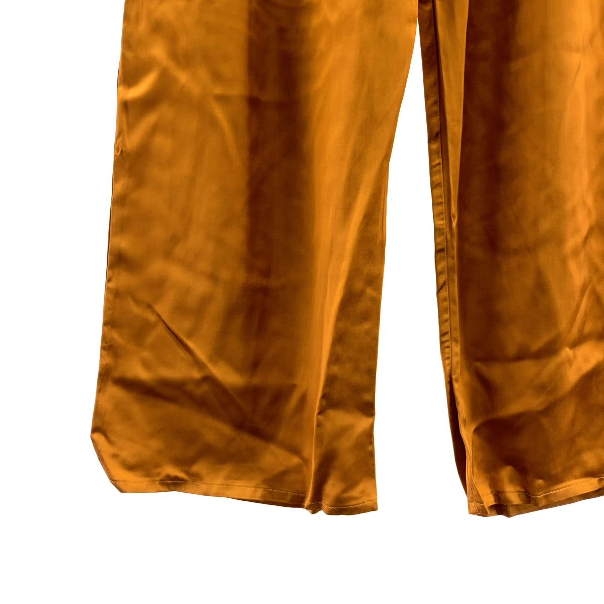【新品】  BASErange / ベースレンジ | 2024SS | NEIL PANTS サテン イージーパンツ | XS | オレンジ | レディース