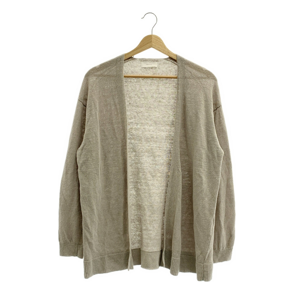 URBAN RESEARCH | 亞麻針織開襟衫 | F碼 | 女款