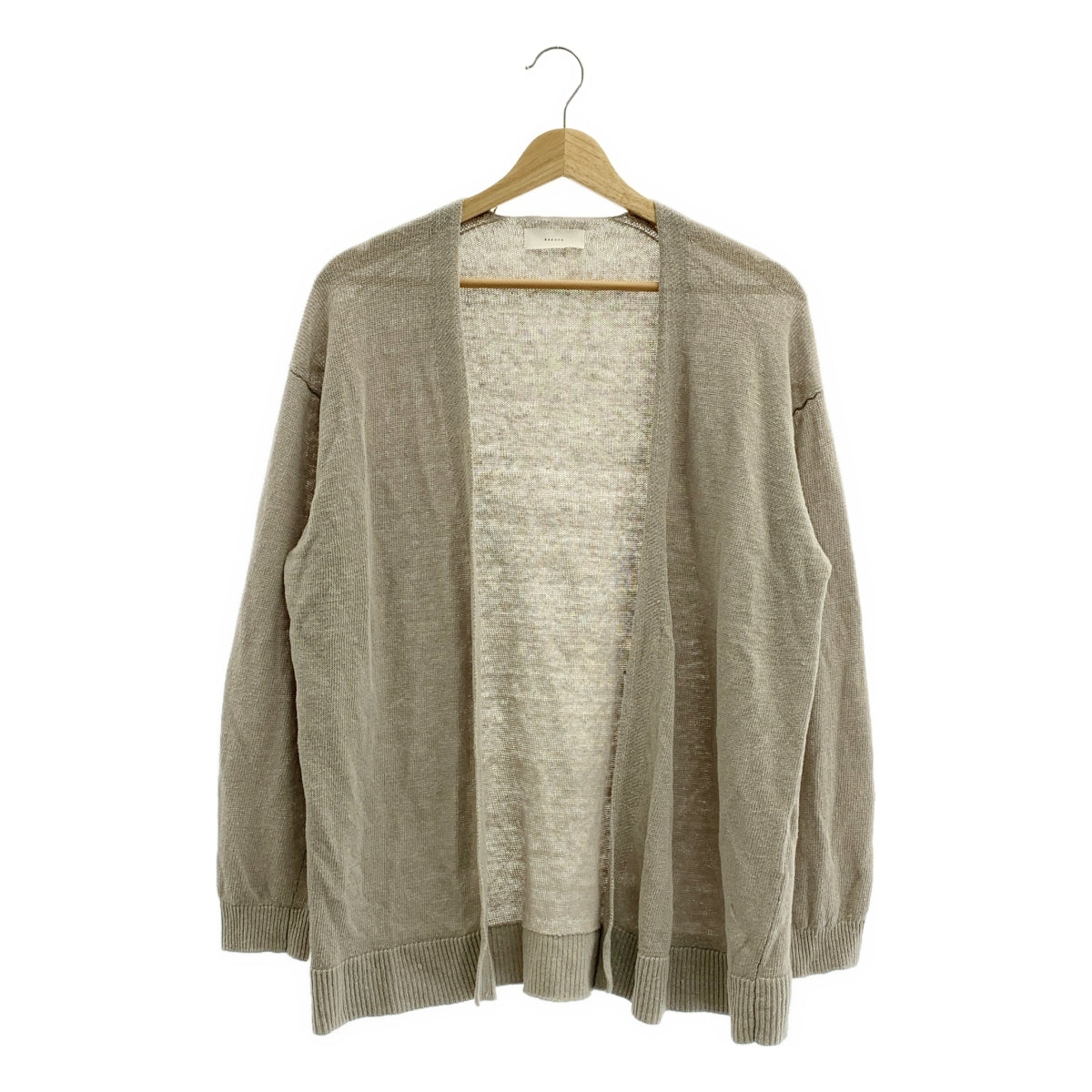 URBAN RESEARCH | 亞麻針織開襟衫 | F碼 | 女款