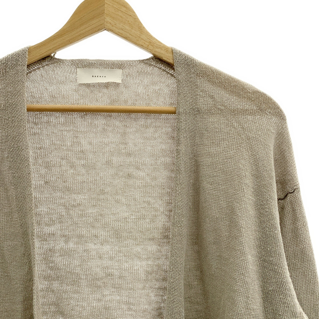 URBAN RESEARCH | 亞麻針織開襟衫 | F碼 | 女款