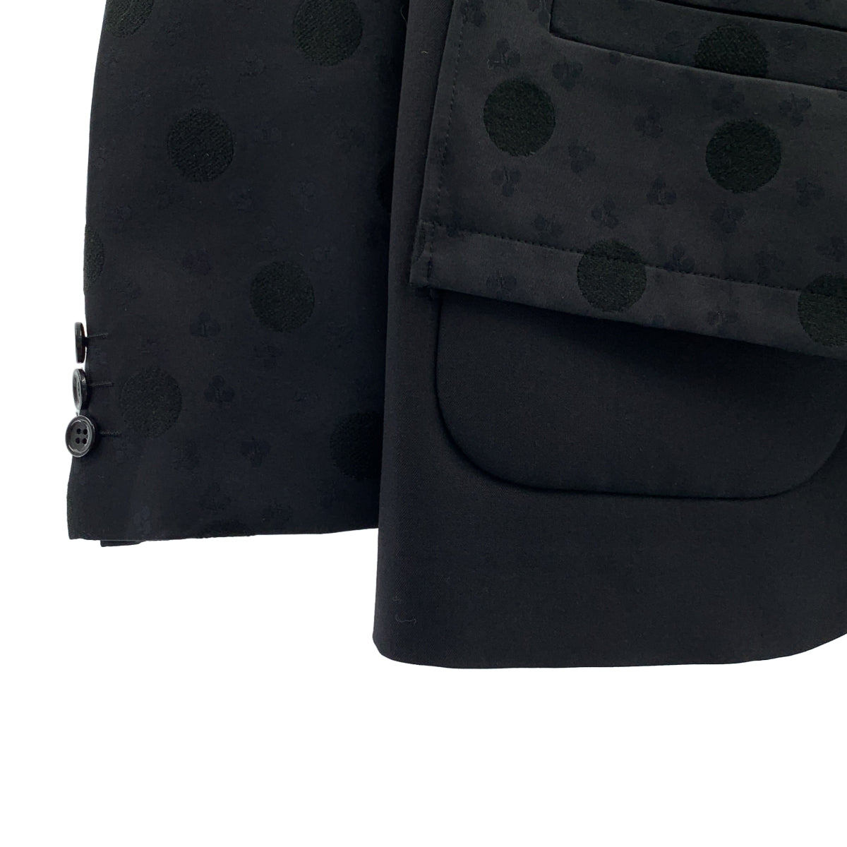 tricot COMME des GARCONS / Tricom De Galson | 2019AW | 도트 레이어드 테일러드 재킷 | M | 여성
