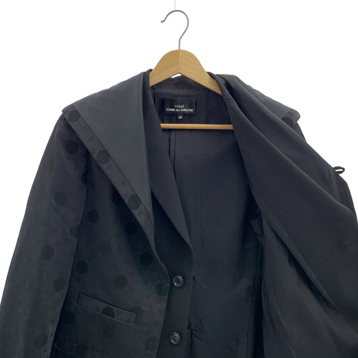 tricot COMME des GARCONS / Tricom De Galson | 2019AW | 도트 레이어드 테일러드 재킷 | M | 여성