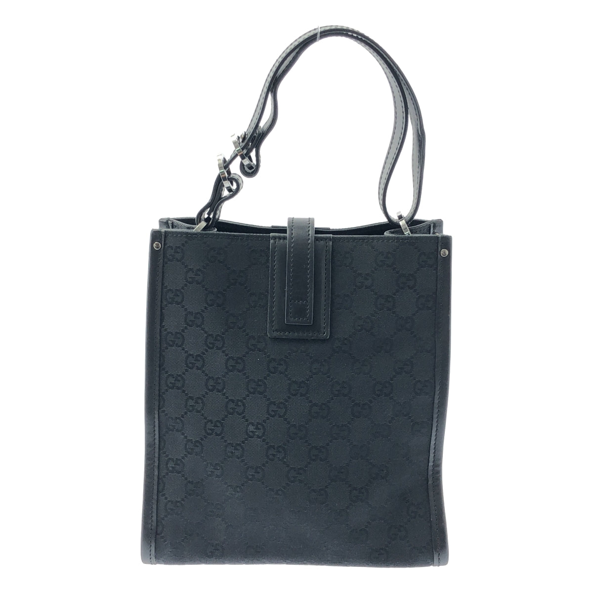 【美品】  GUCCI / グッチ | 110292 / GGキャンバス レザーワンショルダー バッグ | ブラック | レディース
