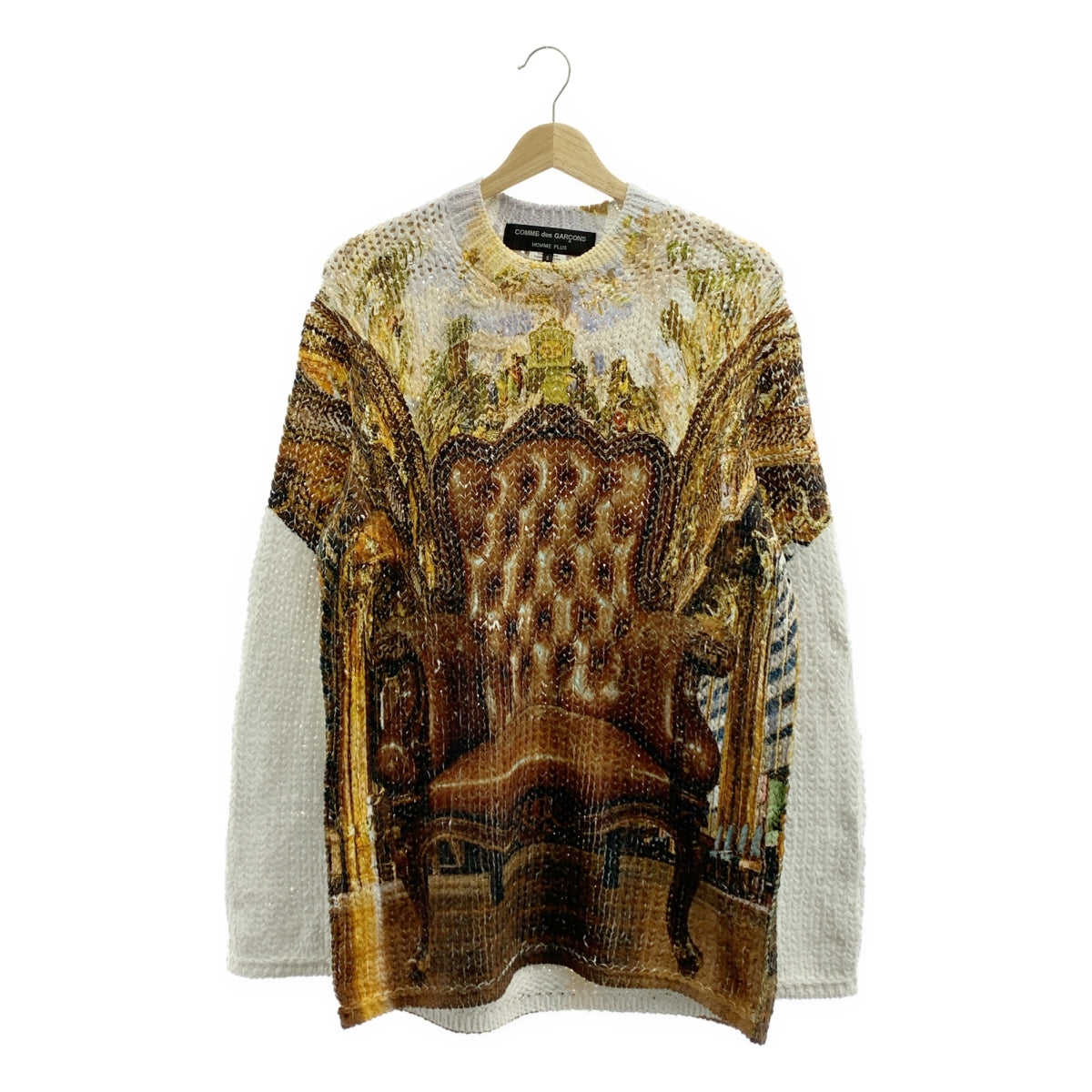 COMME des GARÇONS HOMME PLUS | 2024 春夏 |聚酯圖案轉印印花針織布 | S 號 |男士