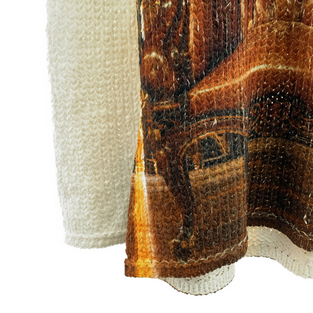 COMME des GARÇONS HOMME PLUS | 2024 春夏 |聚酯圖案轉印印花針織布 | S 號 |男士