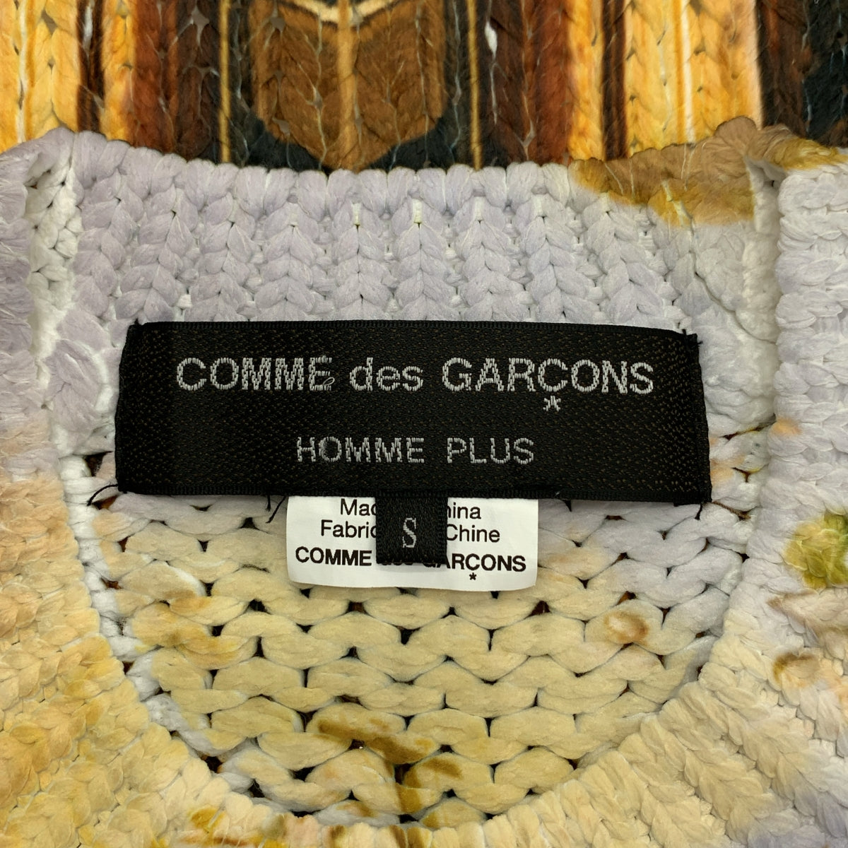 COMME des GARÇONS HOMME PLUS 24SS 転写ニット COMME des GARCONS HOMME PLUS 転写プリント ニット コムデギャルソン