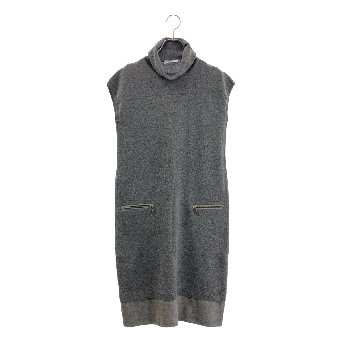 FABIANA FILIPPI / ファビアナフィリッピ | ウール シルク カシミヤ スリーブレス ニット ワンピース | S | レディース