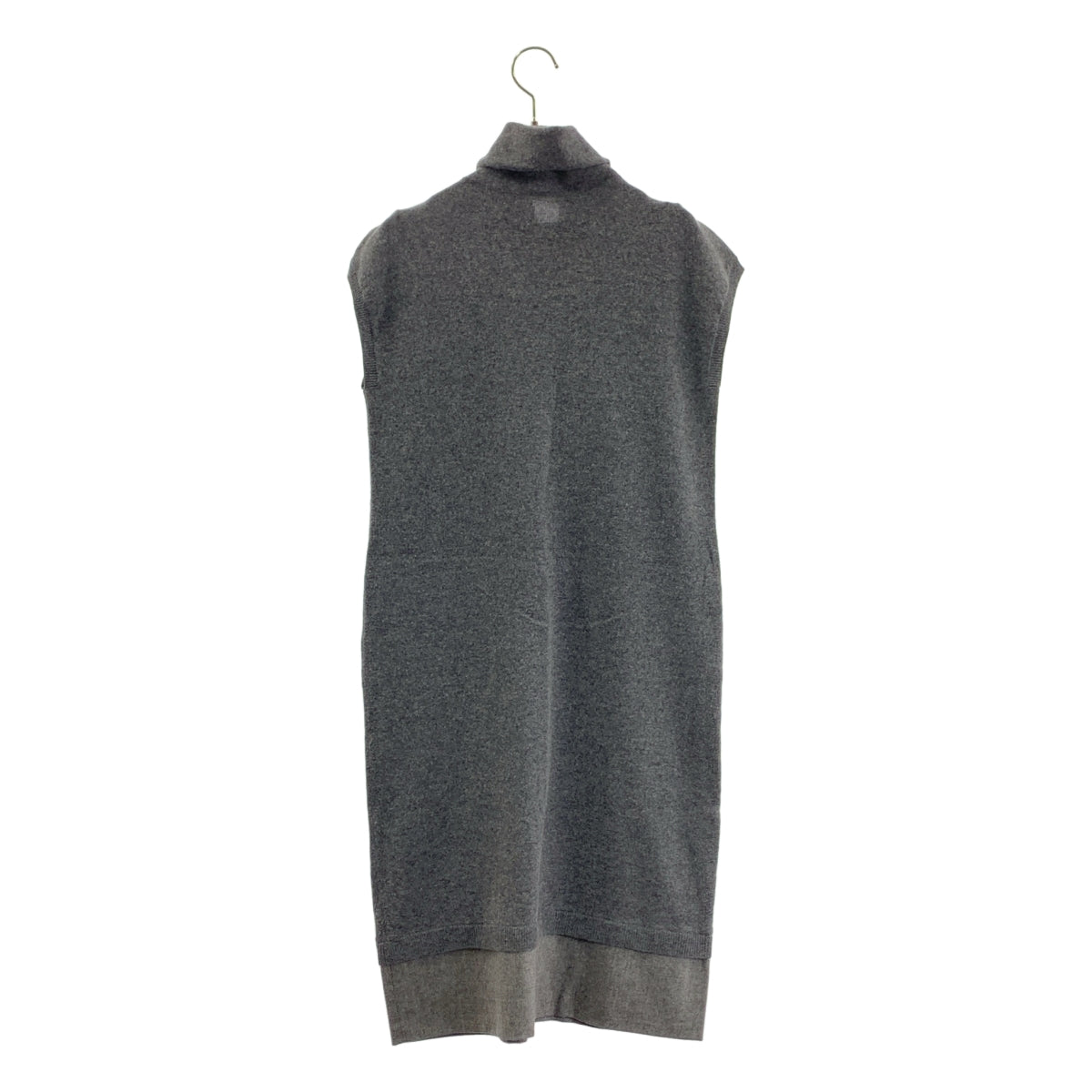 FABIANA FILIPPI / ファビアナフィリッピ | ウール シルク カシミヤ スリーブレス ニット ワンピース | S | レディース