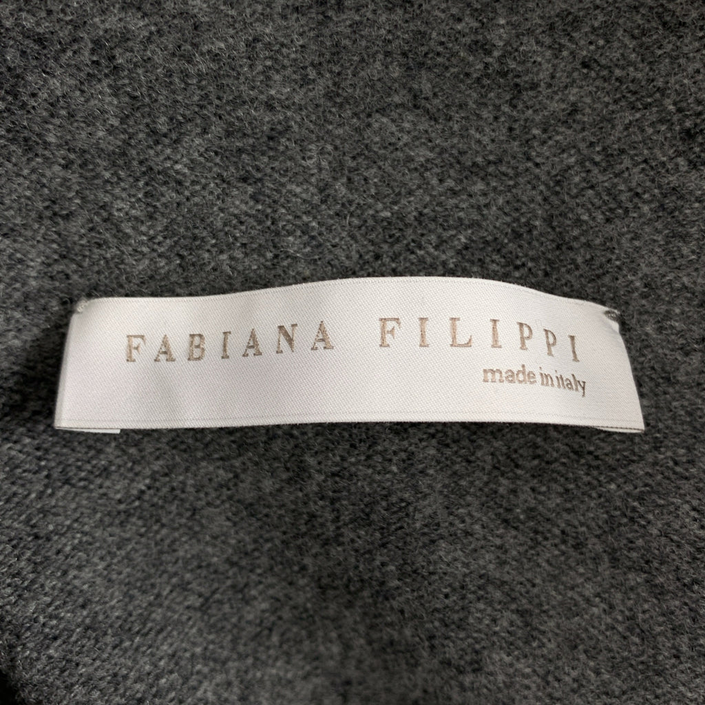 FABIANA FILIPPI / ファビアナフィリッピ | ウール シルク カシミヤ スリーブレス ニット ワンピース | S | レディース