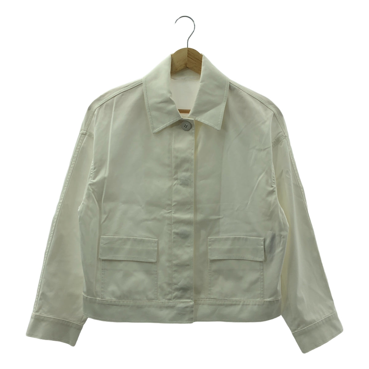 MAX MARA STUDIO / マックスマーラステュディオ | Baffo Jacket バッフォ ジャケット | 32 | ホワイト | レディース