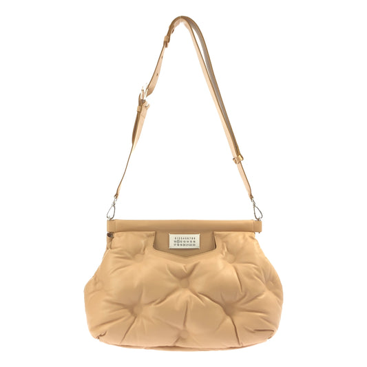 [Good Condition] Maison Margiela | 2022SS | Glam Slam 2-way Leather Clutch Handbag with Shoulder Strap | UNI | Beige | Women's