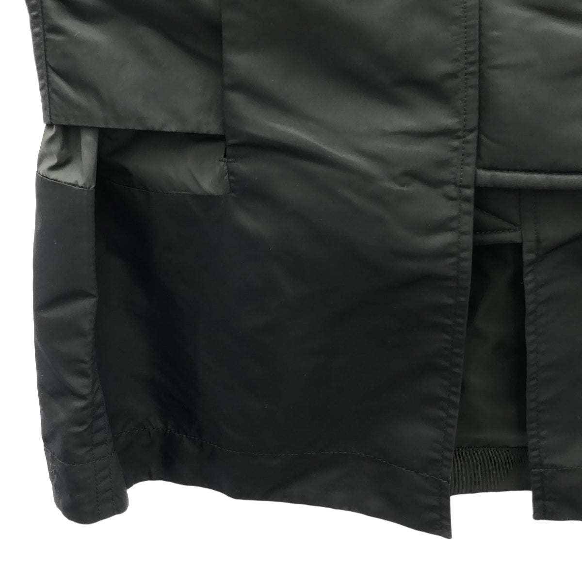 【美品】  sacai / サカイ | 2022SS | Nylon Twill Mix Skirt スカート | 3 | ブラック | レディース