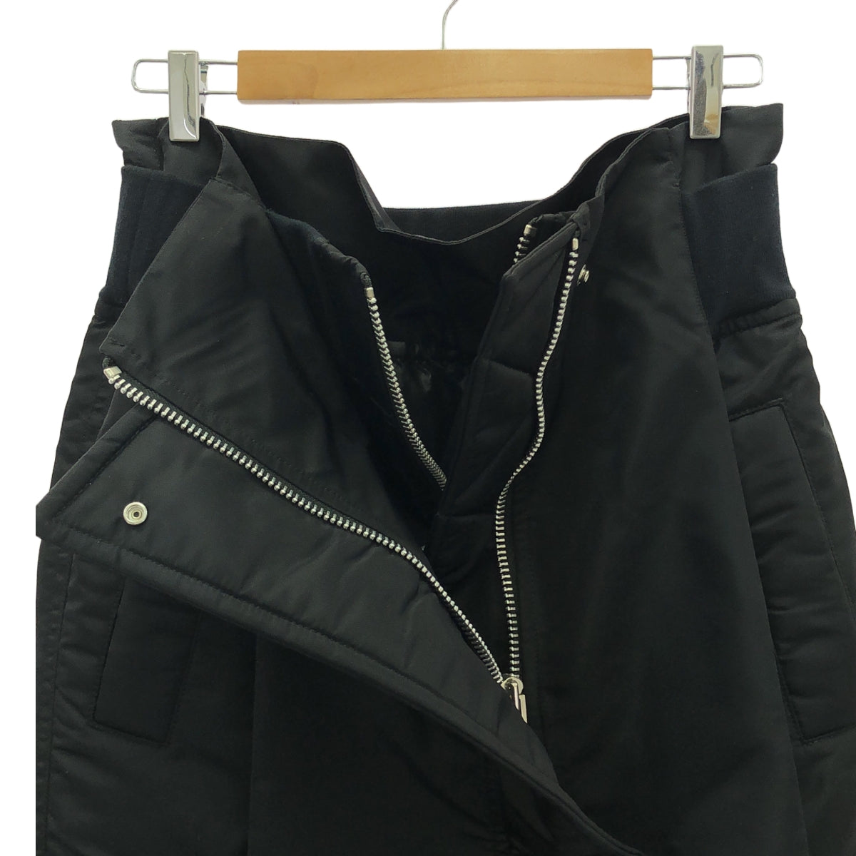 【美品】  sacai / サカイ | 2022SS | Nylon Twill Mix Skirt スカート | 3 | ブラック | レディース