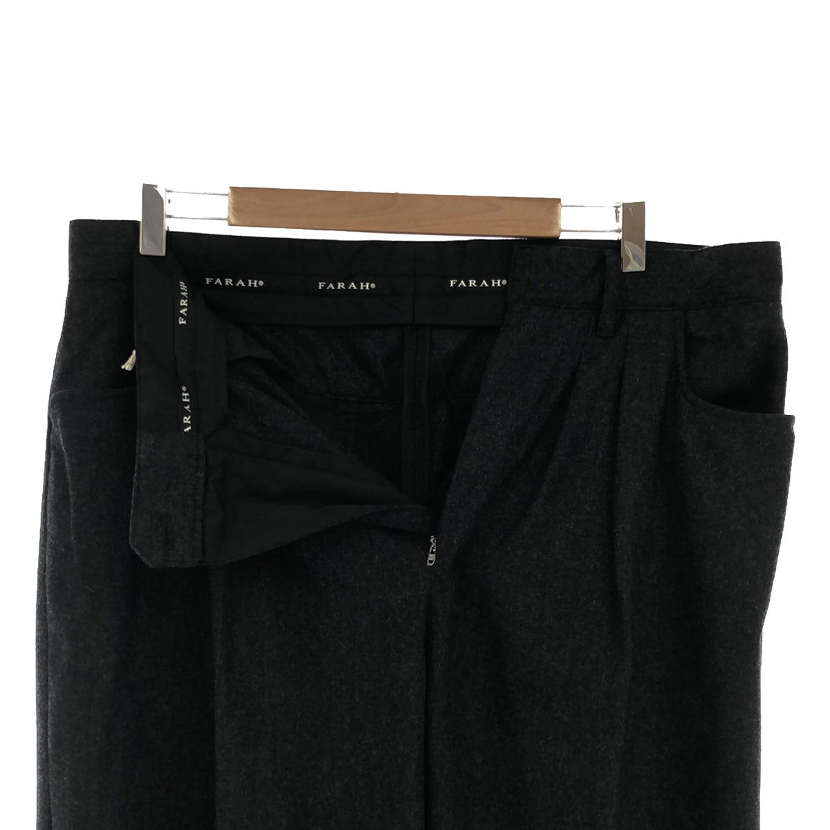 FARAH / ファーラー | 2020AW | Two tuck Wide Tapered Pants ウール 2タックワイドテーパードパンツ | 34 | メンズ