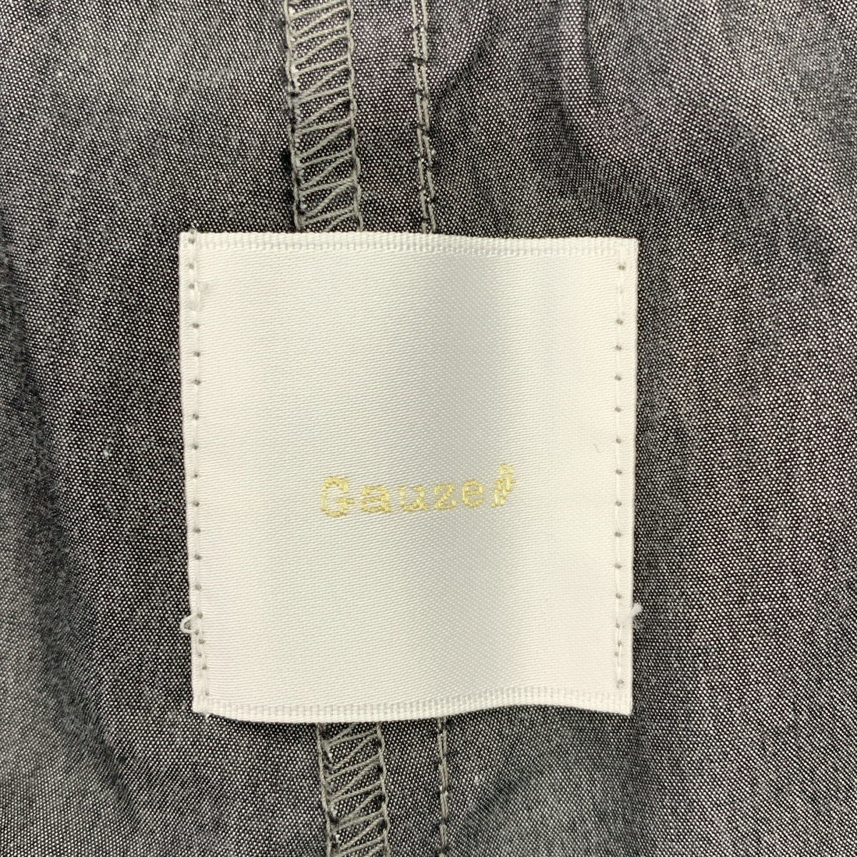 紗布# / 紗布 | 棉質雙層寬腿休閒褲 | F | 灰色 | 女款