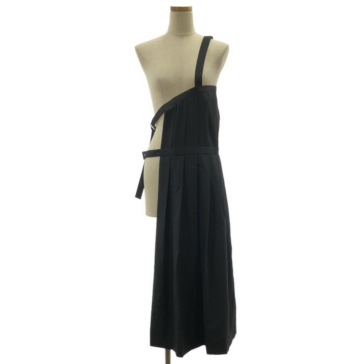[狀況極佳] noir kei ninomiya | 2018 春夏 | 可調式褶皺洋裝 | S碼 | 黑色 | 女款
