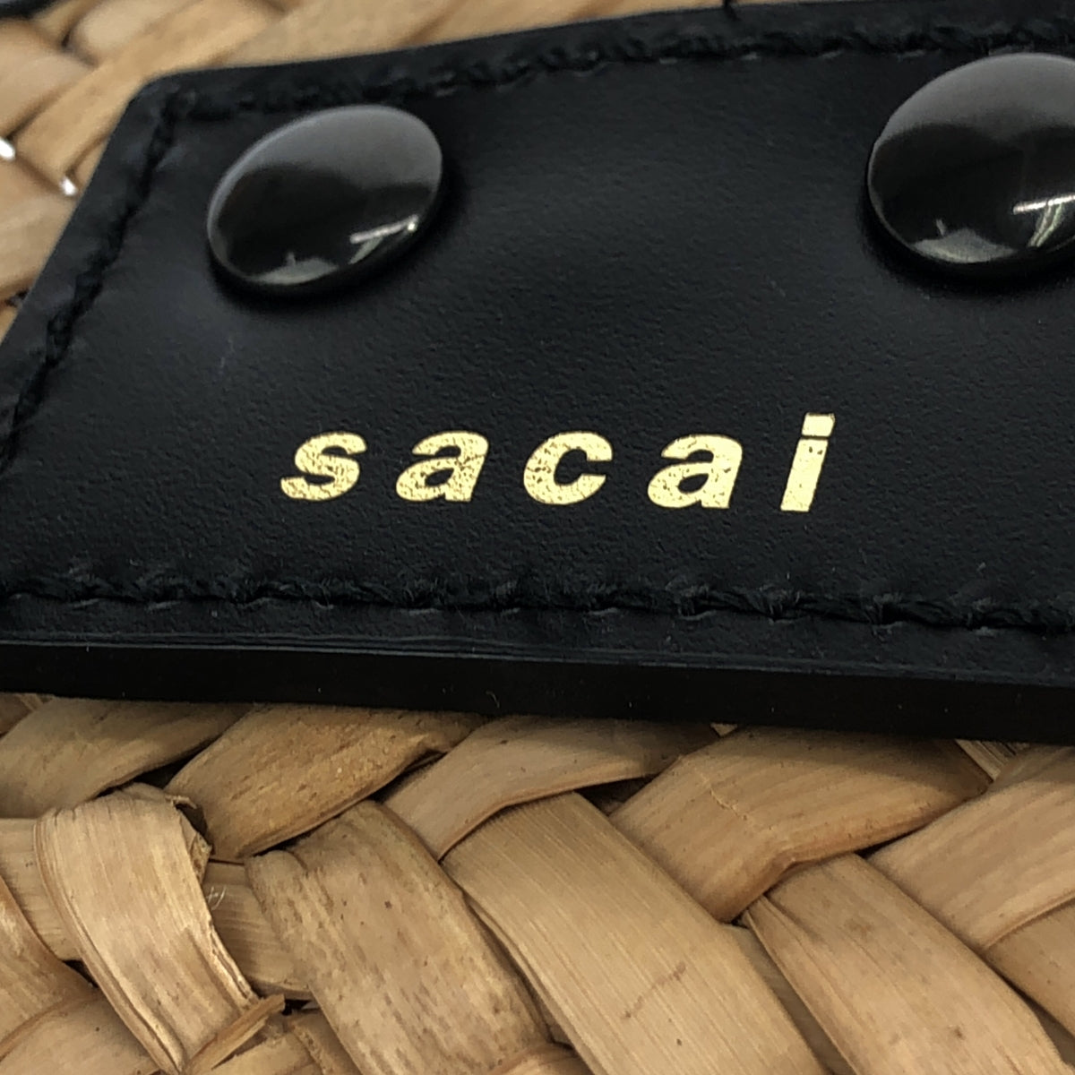 sacai / サカイ | Hybrid Marche Micro Bag / 2way ショルダー付き レザー切替 カゴ ハンドバッグ |