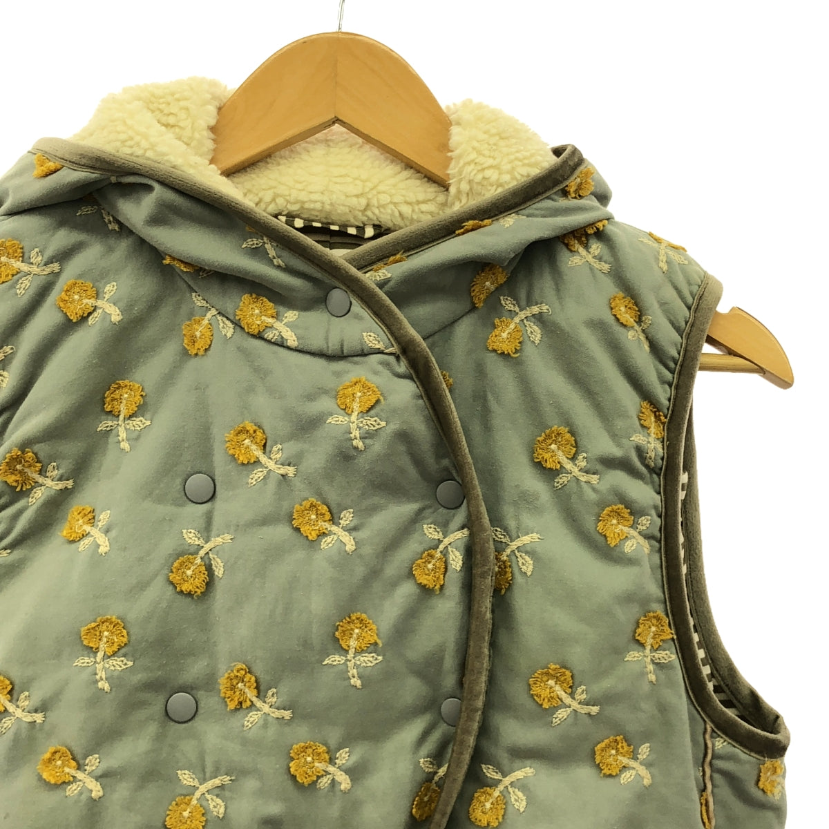 米娜·佩爾霍寧 / 米娜·佩爾霍寧 | 米娜·佩爾霍寧2009-10 秋冬 | skip羊毛襯裡羽絨背心| 36 |淺藍色/黃色 |女性的