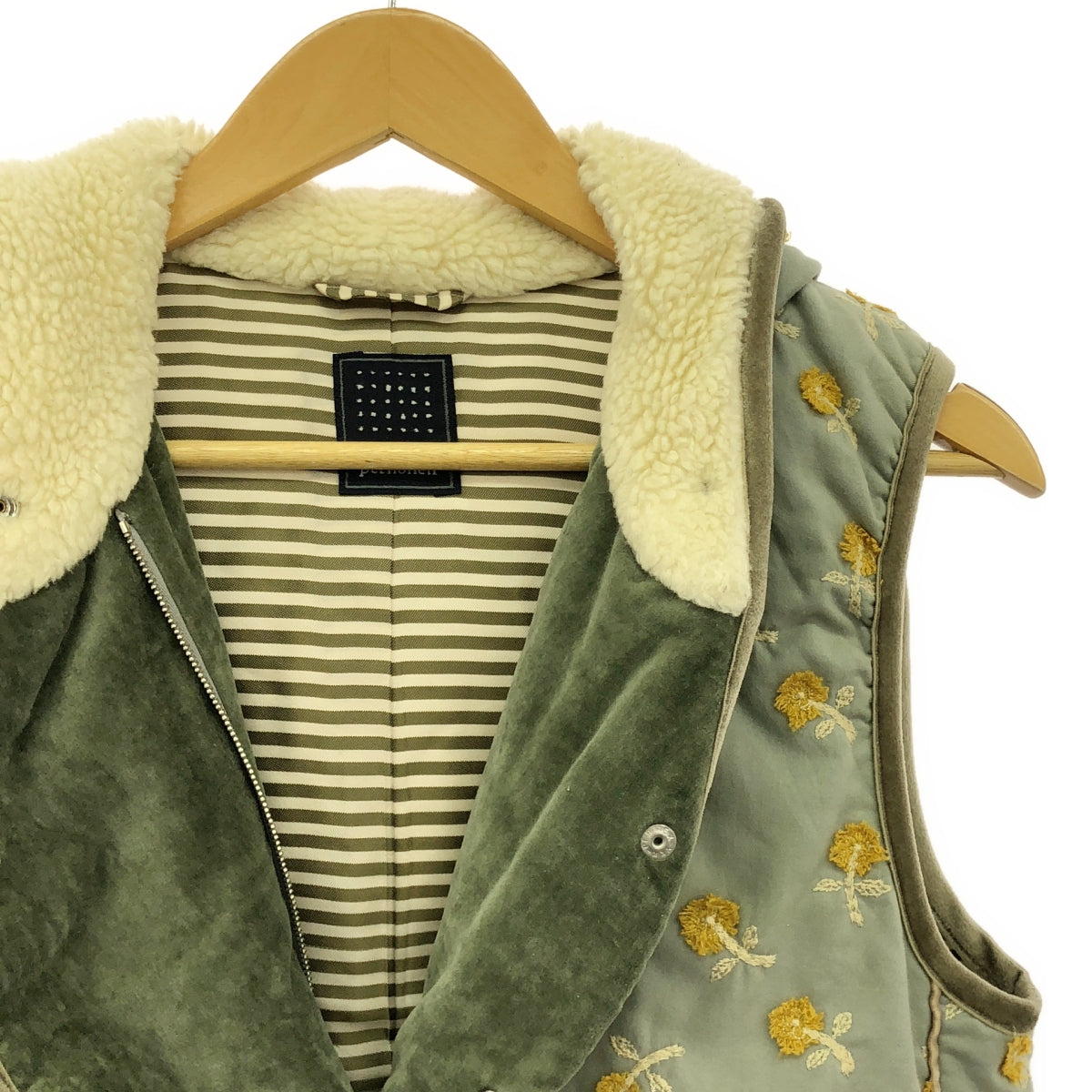 米娜·佩爾霍寧 / 米娜·佩爾霍寧 | 米娜·佩爾霍寧2009-10 秋冬 | skip羊毛襯裡羽絨背心| 36 |淺藍色/黃色 |女性的