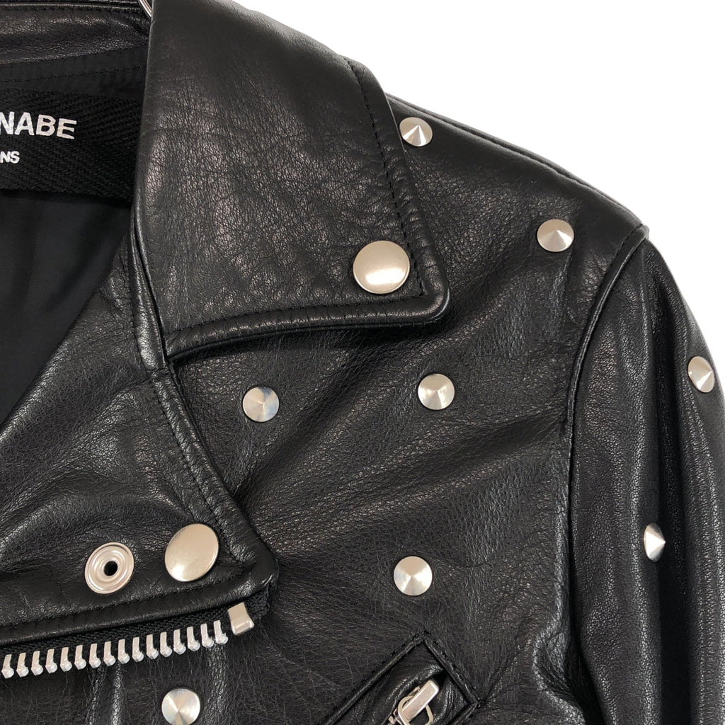 JUNYA WATANABE COMME des GARCONS / ジュンヤワタナベ | 2015AW | スタッズ レザー ダブル ライダース ジャケット | XS | レディース