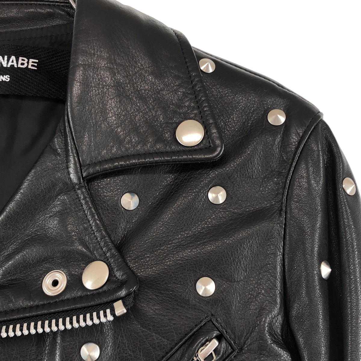 JUNYA WATANABE COMME des GARCONS / ジュンヤワタナベ | 2015AW | スタッズ レザー ダブル ライダース ジャケット | XS | レディース