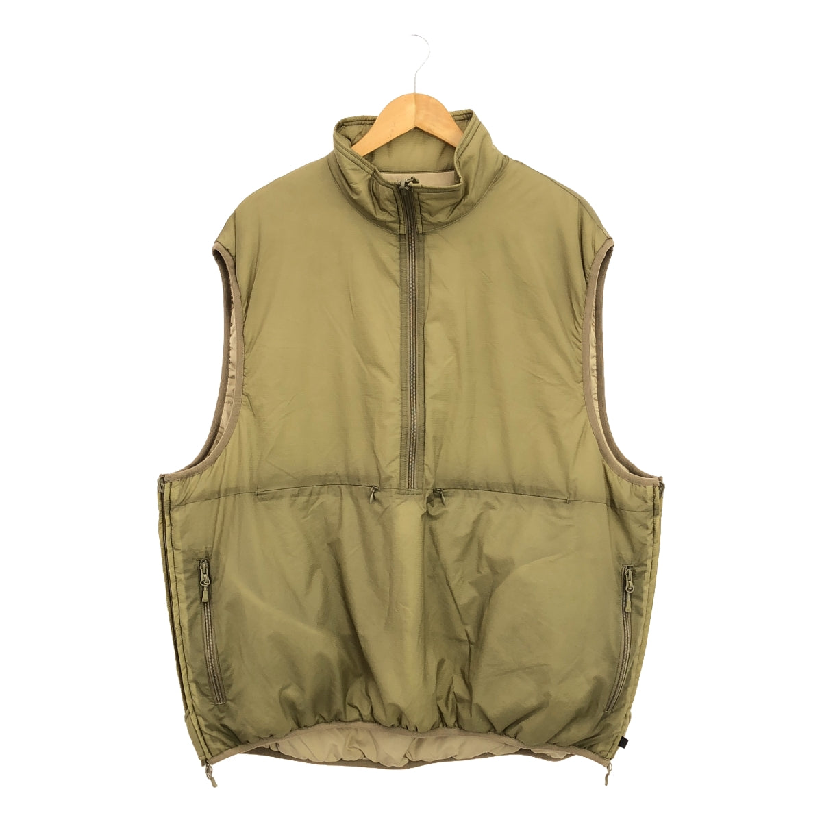 【美品】  DAIWA PIER39 / ダイワピアサーティンナイン | TECH REVERSIBLE PULLOVER PUFF VEST テックリバーシブル プルオーバー パフベスト | XL | ベージュ / カーキ | メンズ