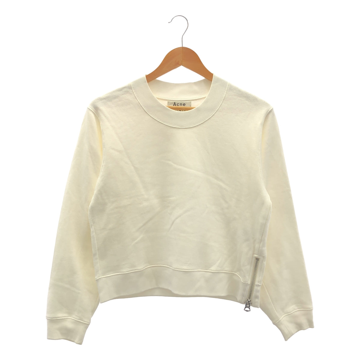 Acne Studios / アクネストゥディオズ | BIRD Z FLEECE コットン サイドジップ スウェット | XXS |