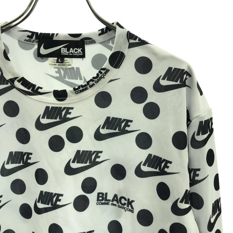 BLACK COMME des GARCONS / ブラックコムデギャルソン | 2019AW | ×NIKE / 総柄 ロゴ Tシャツ カットソー | L | メンズ