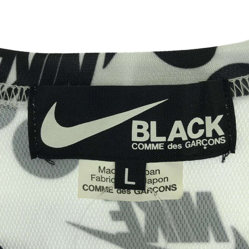 BLACK COMME des GARCONS / ブラックコムデギャルソン | 2019AW | ×NIKE / 総柄 ロゴ Tシャツ カットソー | L | メンズ