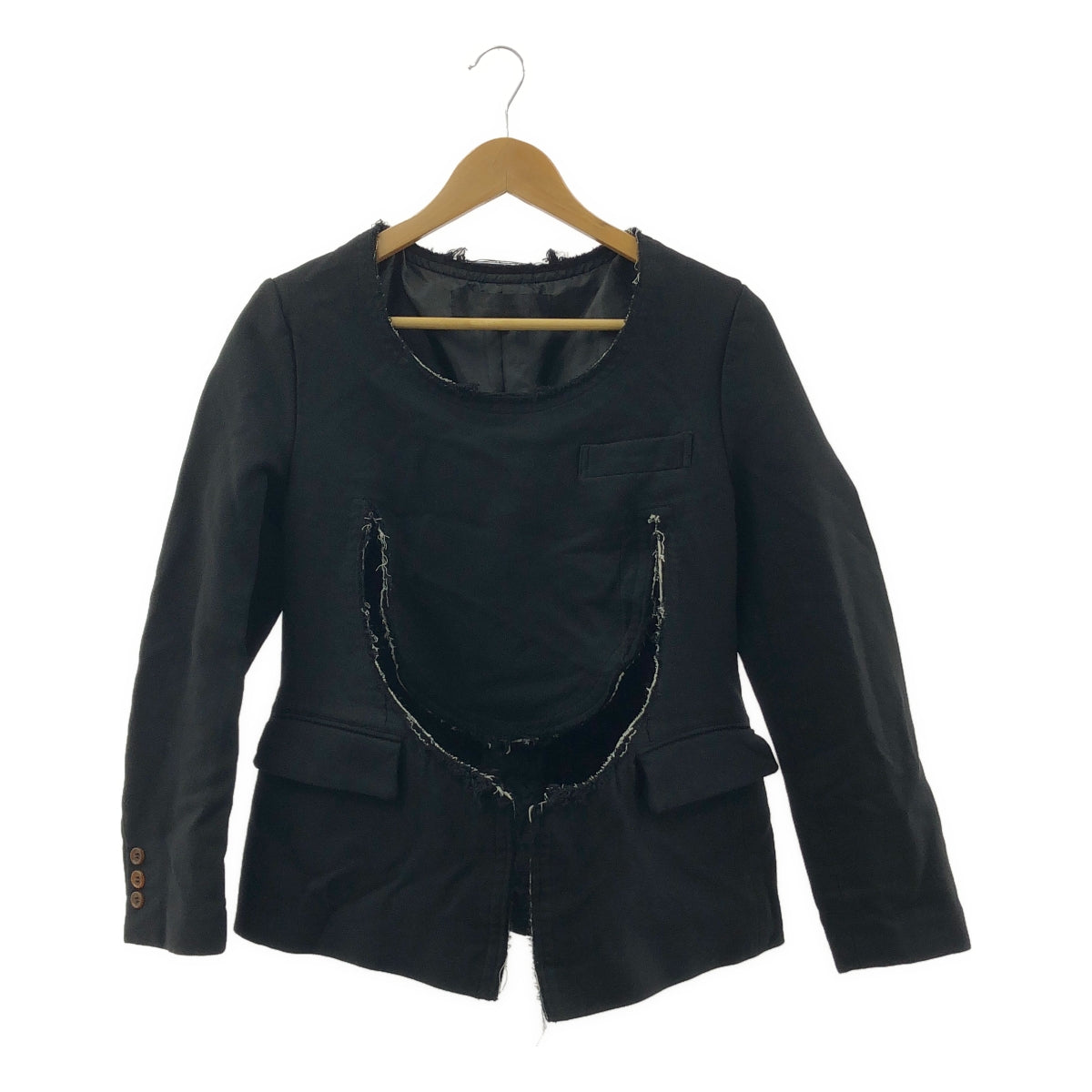 COMME des GARCONS COMME des GARCONS / 콤콤 | 2023SS | 제품 가공 컷 아웃 풀오버 재킷 | XS |