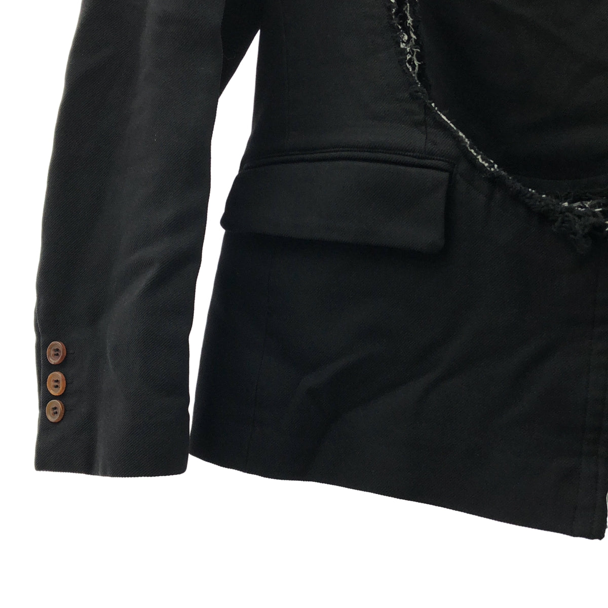 COMME des GARCONS COMME des GARCONS / 콤콤 | 2023SS | 제품 가공 컷 아웃 풀오버 재킷 | XS |