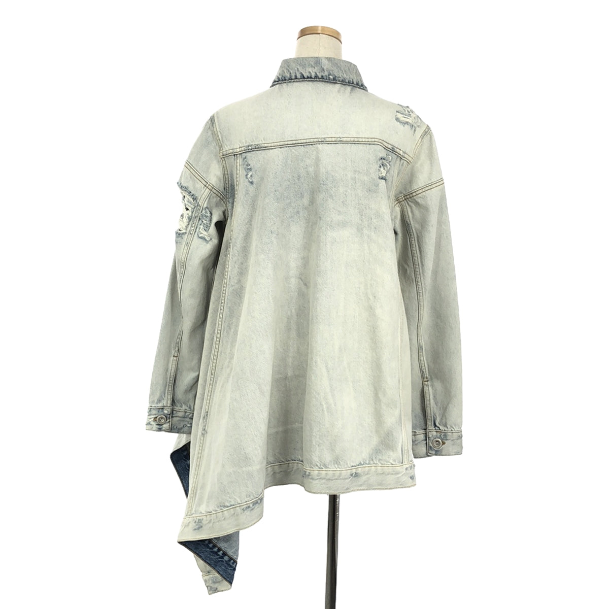 [狀況良好] BEN TAVERNITI UNRAVEL 項目 |短款牛仔外套 |尺寸 38 |靛藍 |女性的