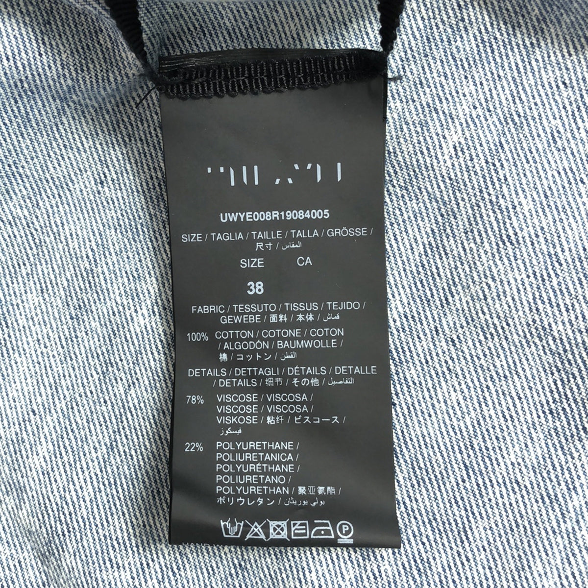 【美品】  BEN TAVERNITI UNRAVEL PROJECT / ベン タヴァニティ アンラベル プロジェクト | CROPPED DENIM JACKET ダメージ加工 ジャケット | 38 | インディゴ | レディース
